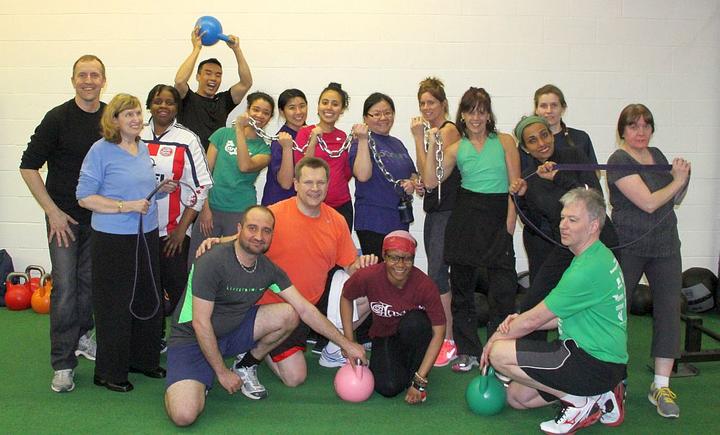 The Monday crew at the March 17th training session on St Patrick's Day.