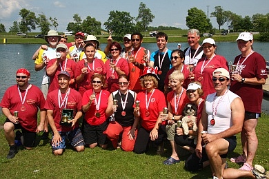 2009 Canada Day - Rusty Dragons Collective - winners of the 7th annual OPS Canada Day Regatta (as part 125th annual DDRA regatta)