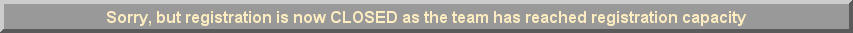 Registration is now CLOSED as the team has reached registration capacity